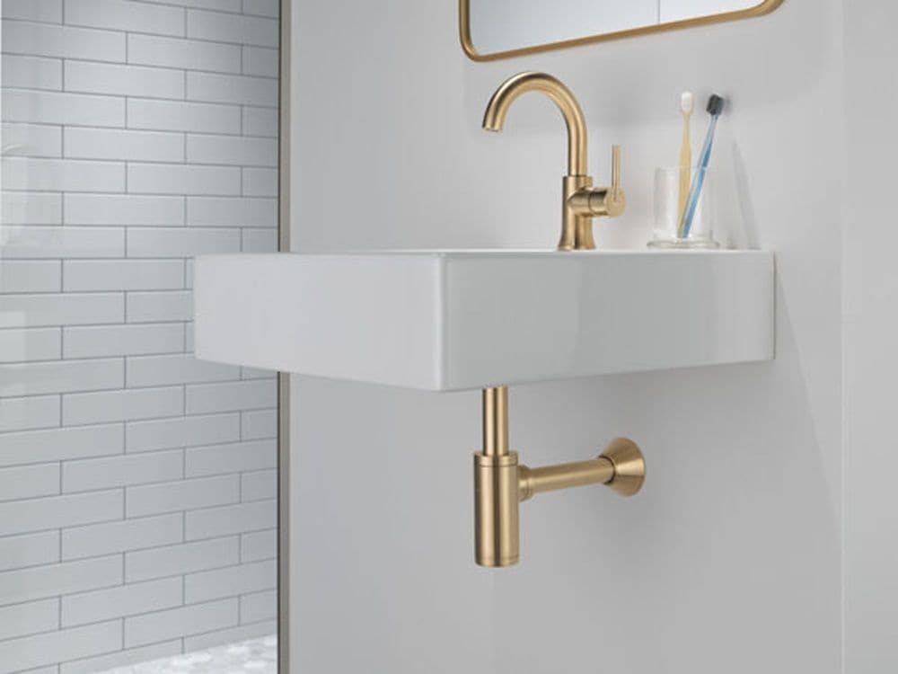 1-Handle High-Arc Lavatory Faucet, Champagne Bronze G9J3 - product image 5