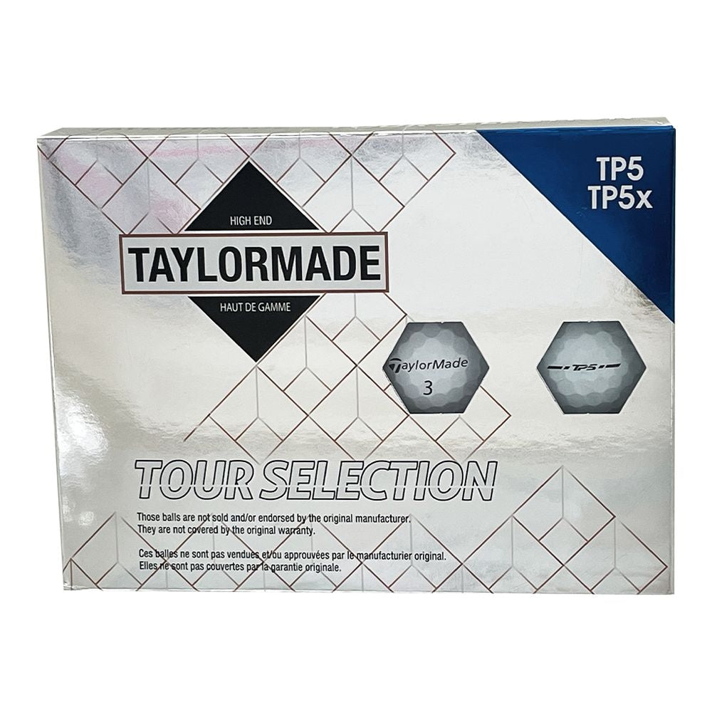 TaylorMade TP5/TP5X Recycled Golf Balls, White, 12-pk X1D8 - product image 1