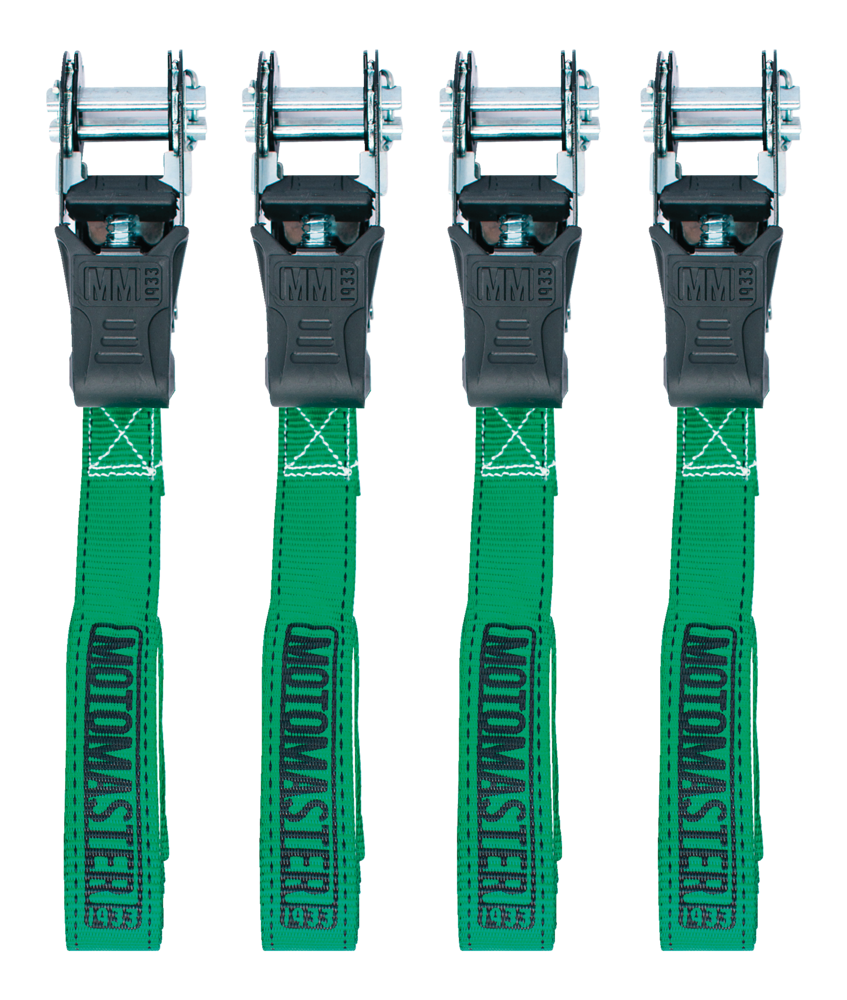 1,500-lb Padded Ratchet Tie Down Straps, 1-in x 14-ft, 4-pk X2F7 - product image 6