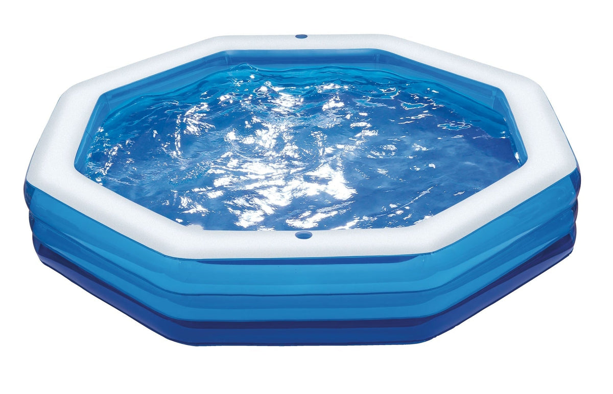 & Finn Octagon Oasis Inflatable Wading Pool, 110 x 83 x 18-in, Ages 3+ K6M7 - product image 1