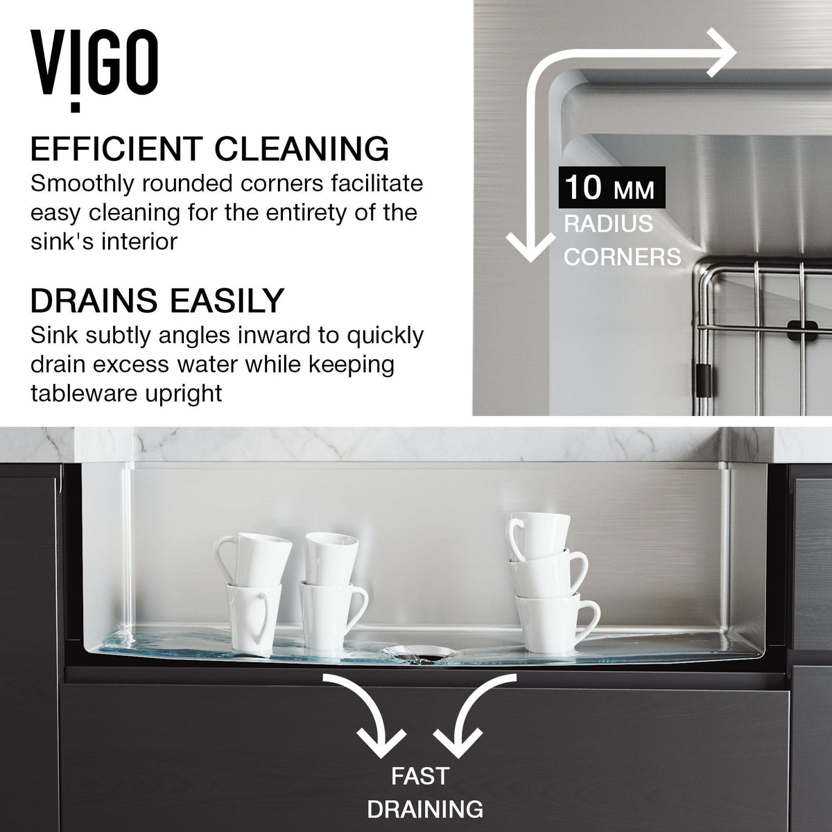 Oxford 1-Bowl Stainless Steel Apron Front Farmhouse Kitchen Sink with Accessories, 30-in A3F0 - product image 2