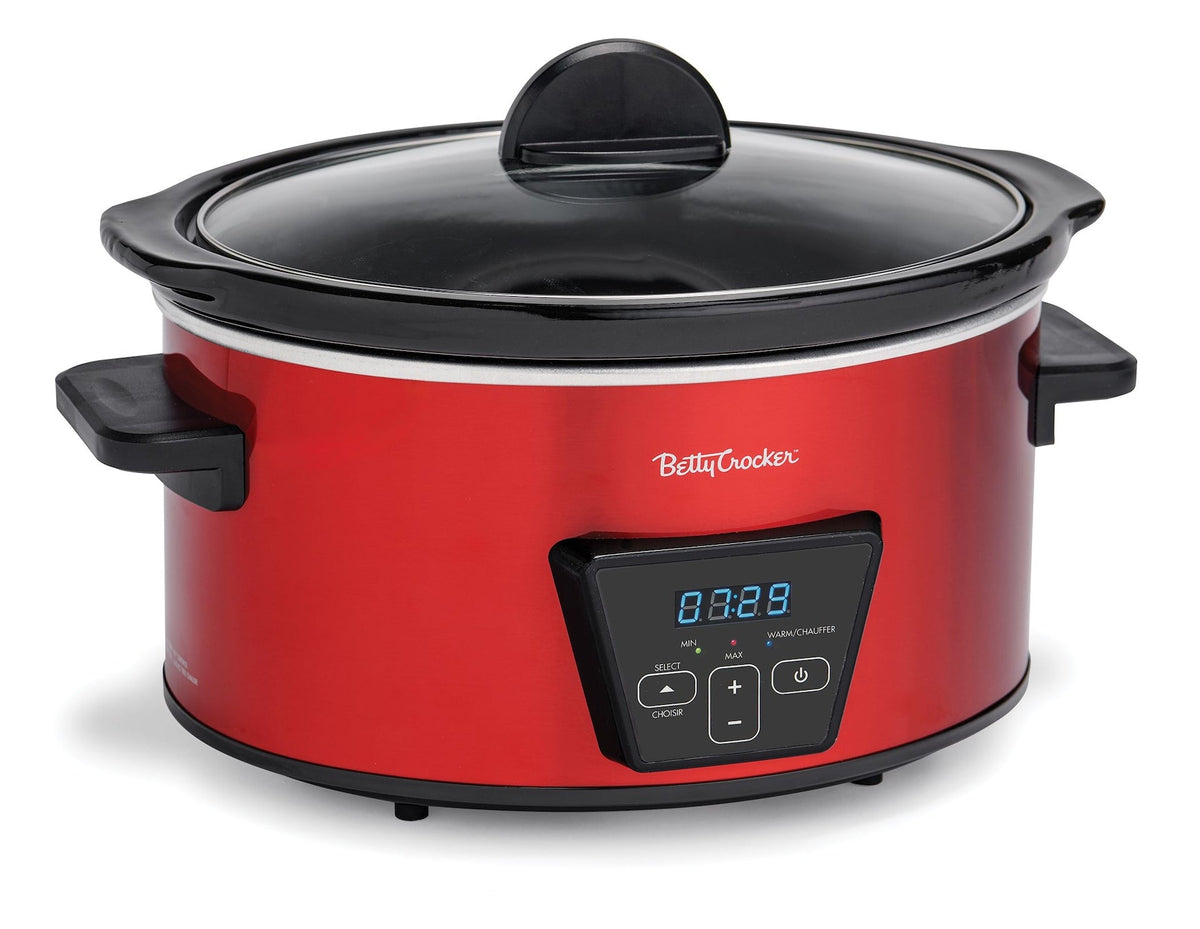 Crocker Digital Programmable Slow Cooker with Tempered Glass Lid, 5-qt O3U3 - product image 1