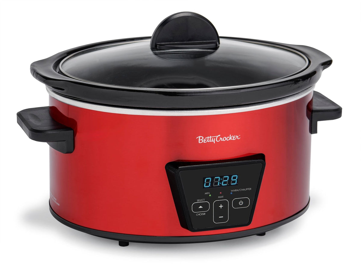 Crocker Digital Programmable Slow Cooker with Tempered Glass Lid, 5-qt O3U3 - product image 2