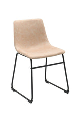 Rachel Vintage Beige Fabric Upholstered Dining Chair, 2-pc I9W0 - product image 3
