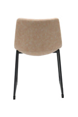 Rachel Vintage Beige Fabric Upholstered Dining Chair, 2-pc I9W0 - product image 8