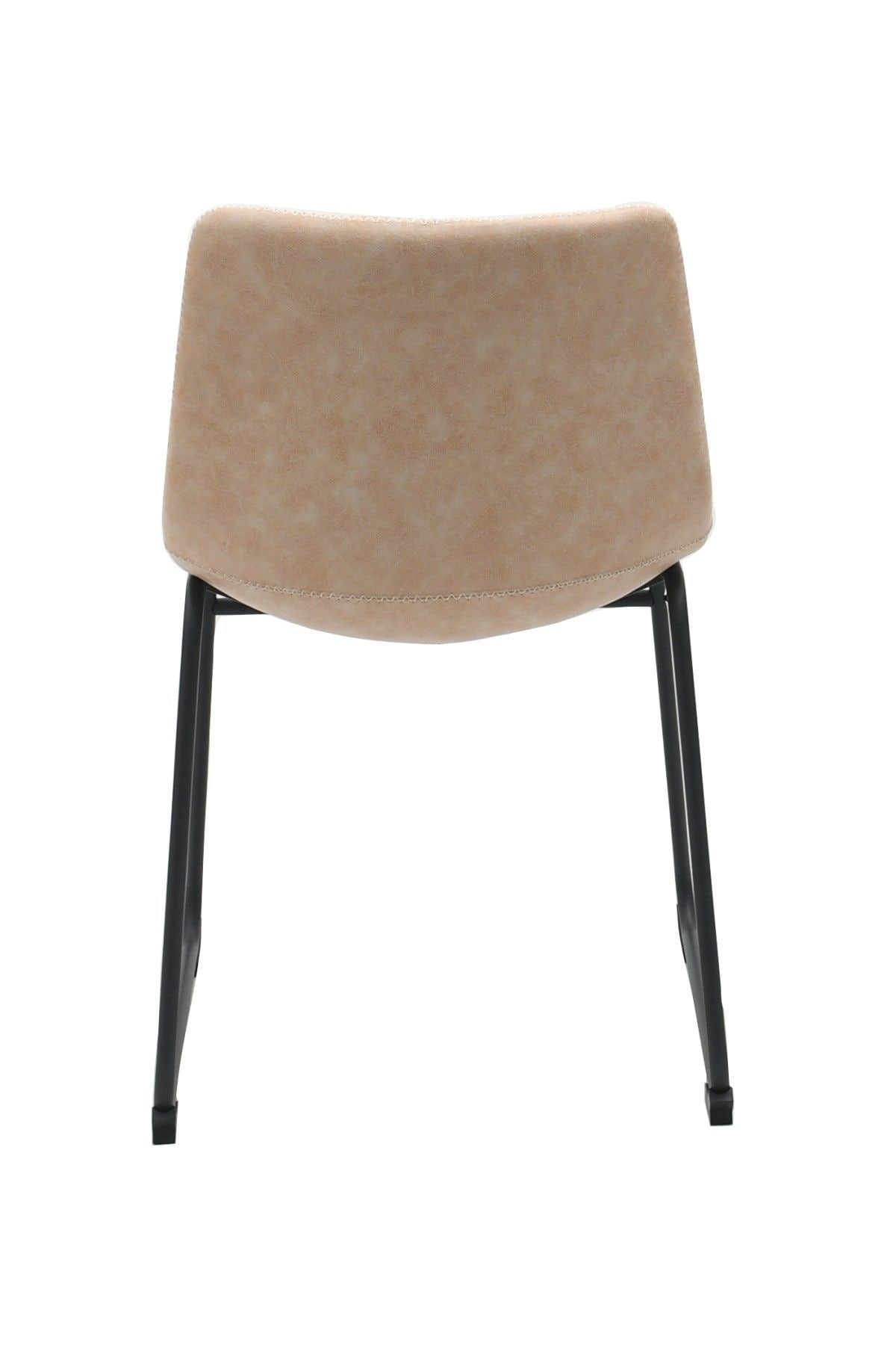 Rachel Vintage Beige Fabric Upholstered Dining Chair, 2-pc I9W0 - product image 8