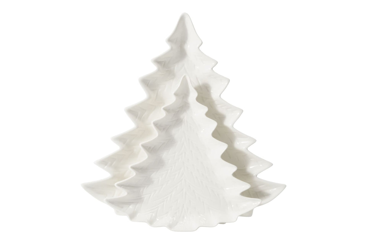 & Co Embossed Porcelain Tree Serving Plates, 2-pk H6R7 - product image 1