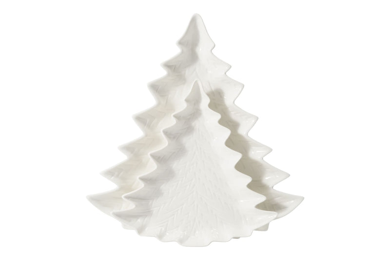& Co Embossed Porcelain Tree Serving Plates, 2-pk H6R7