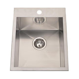 1-Hole/1-Bowl Dual Mount Stainless Steel Sink X2D9 - product image 1