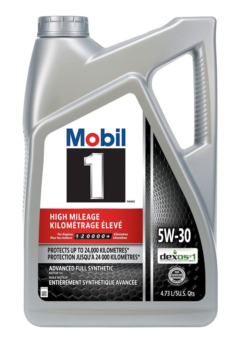 1 High Mileage 5W30 Synthetic Engine/Motor Oil, 4.73-L K3H0