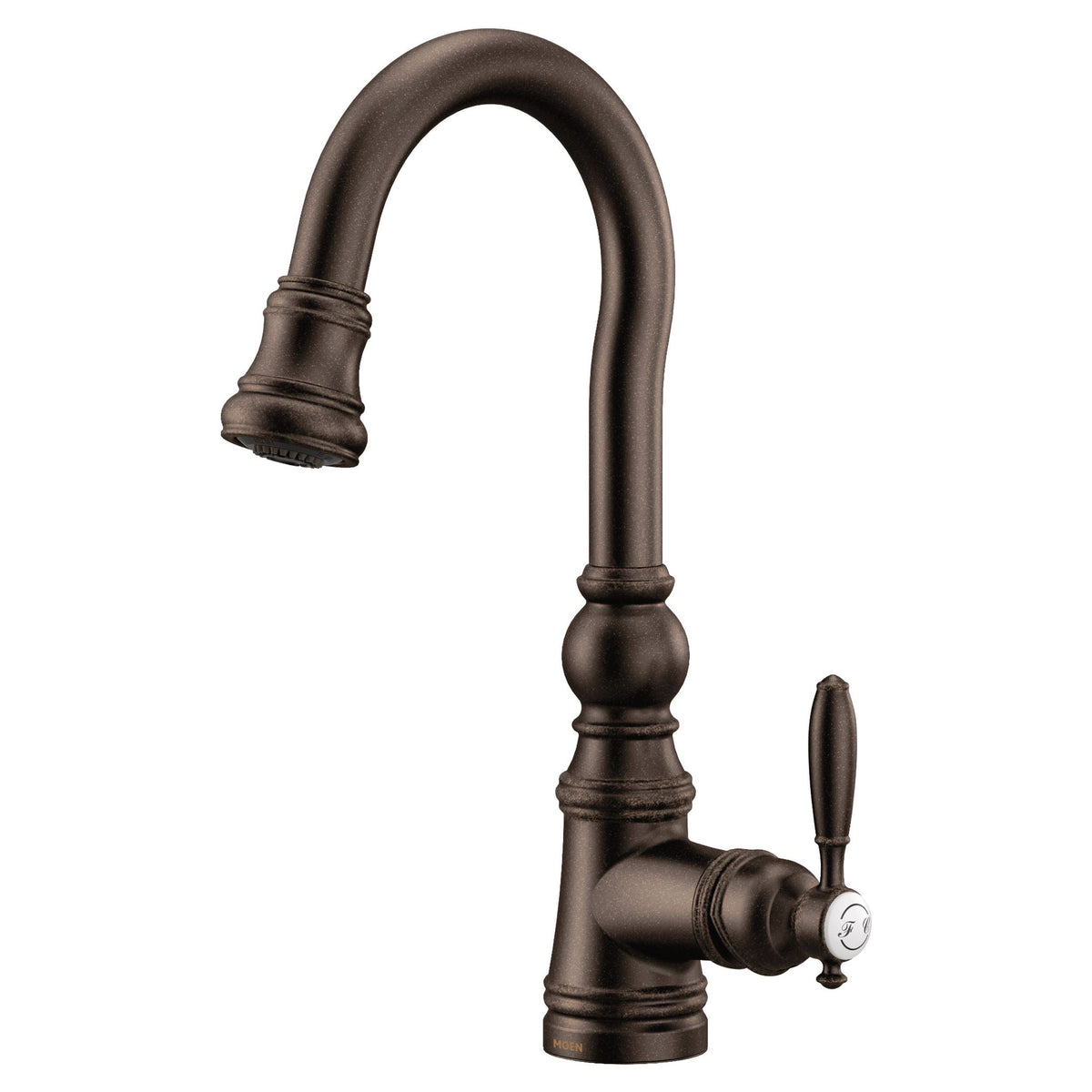 Weymouth Single Handle High Arc Pull Down Sprayer Kitchen Faucet with Power Clean, Oil Rubbed Bronze U6M7 - product image 1