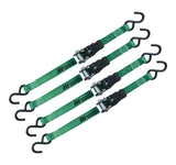 1,500-lb Padded Ratchet Tie Down Straps, 1-in x 14-ft, 4-pk X2F7 - product image 7