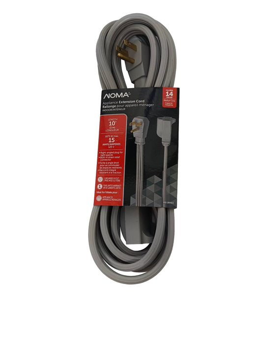 14/3 15 Amp Appliance Extension Cord, Grey F3L1 - product image 1