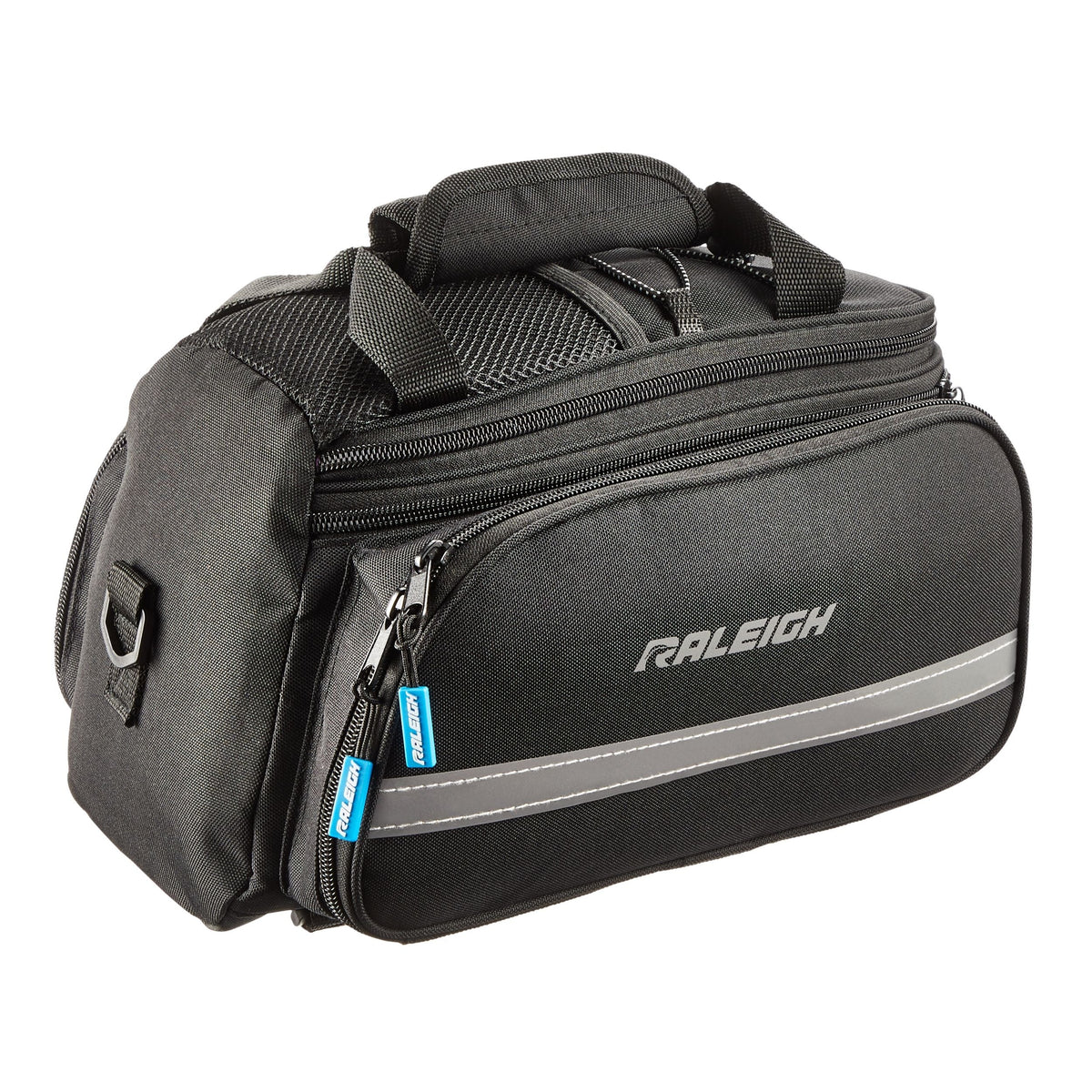 Expandable Rack Top Bike Bag withRemovable Carry Strap & Reflective Strip, Black I6G6 - product image 2