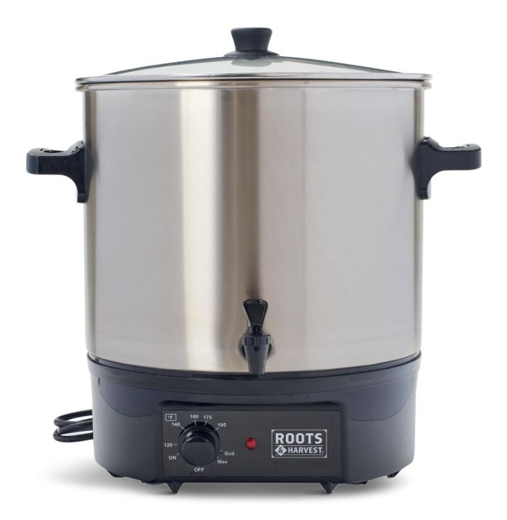 & Harvest Electric Bath Canner with Glass Lid & Stainless Steel Canning Rack F9K4