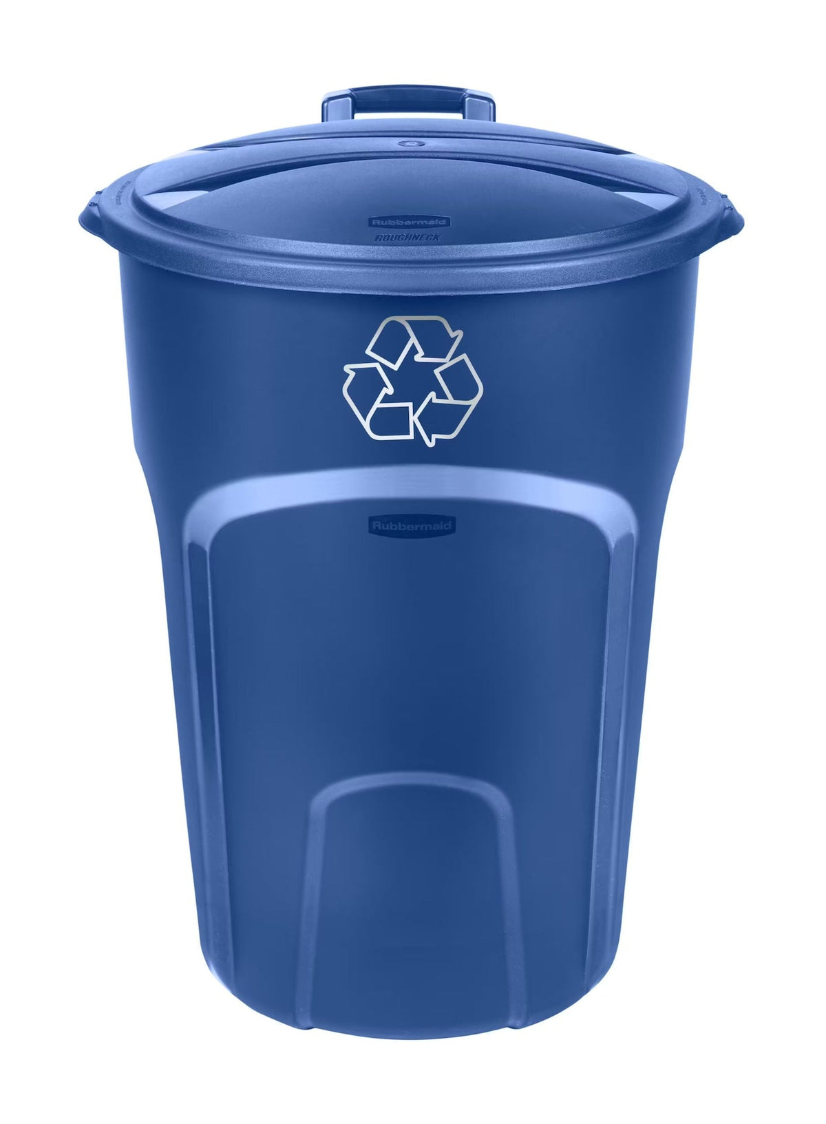 Plastic Circular Wheeled Recycling Blue Box with Handle, 121-L K0G8 - product image 1