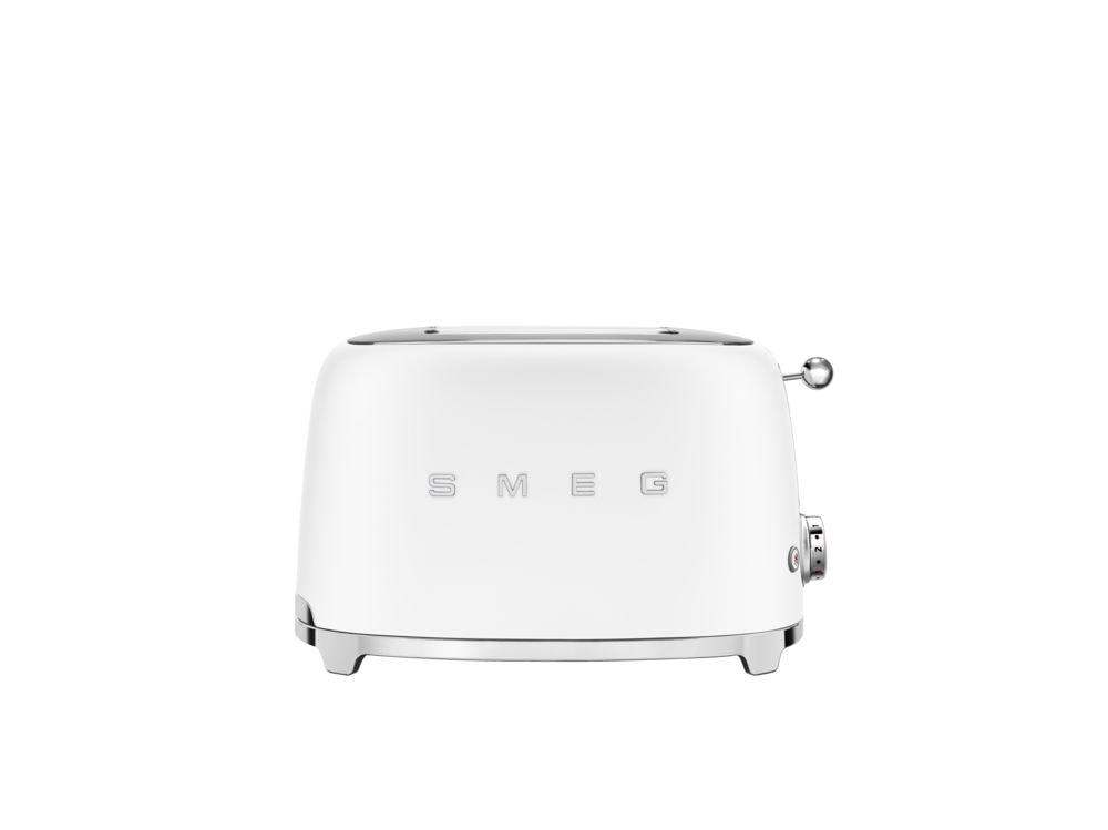 50's Retro Style Wide Slot Pop Up Electric Toaster with 6 Settings, 2-Slice, Matte White S0E4 - product image 3