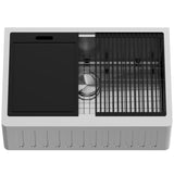 Oxford 1-Bowl Stainless Steel Apron Front Farmhouse Kitchen Sink with Accessories, 30-in A3F0 - product image 1