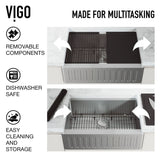 Oxford 1-Bowl Stainless Steel Apron Front Farmhouse Kitchen Sink with Accessories, 30-in A3F0 - product image 4